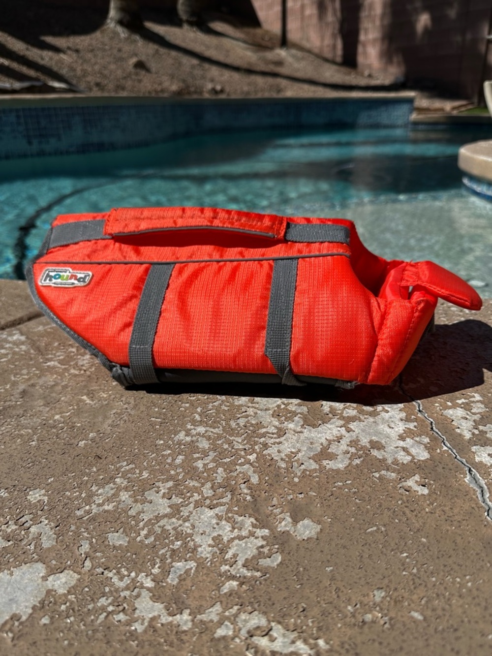 Outward Hound Orange and Gray Dog Life Jacket - Picture 2 of 12